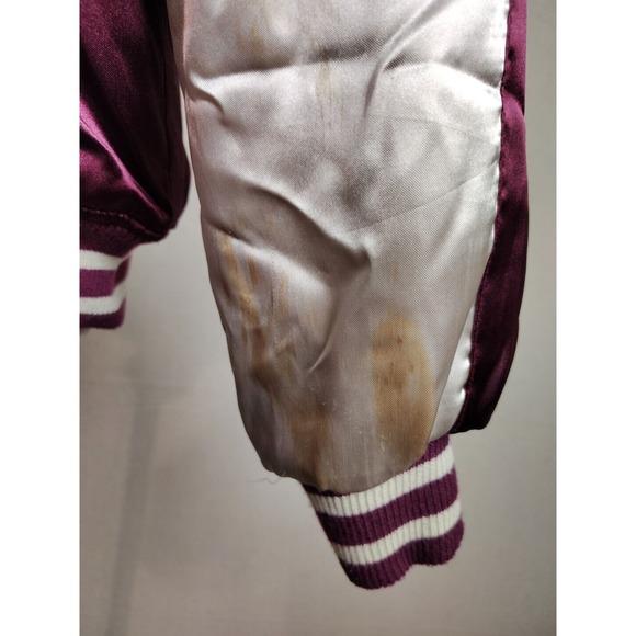 Vintage Japan Saku Embroidered Stain Bombers Jacket Gold Fish Size‎ Medium - Picture 2 of 12